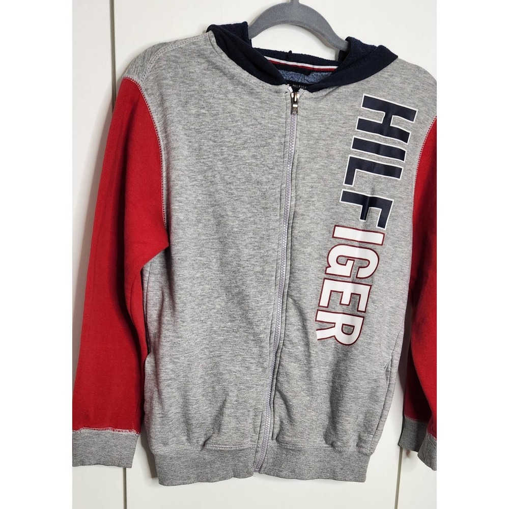 Tommy Hilfiger Hoddie Zipper Sweatshirt Flawed Jacket L 16/18